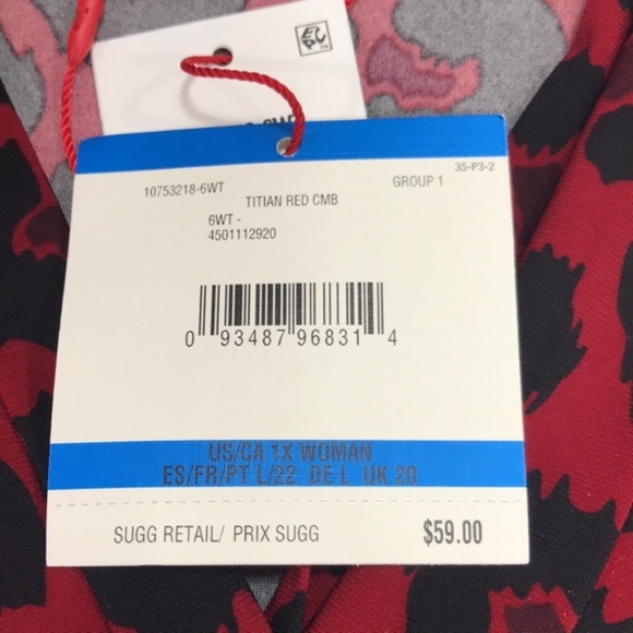 Anne Klein Plus Size Sleeveless Animal Print Top - Picture 4 of 8